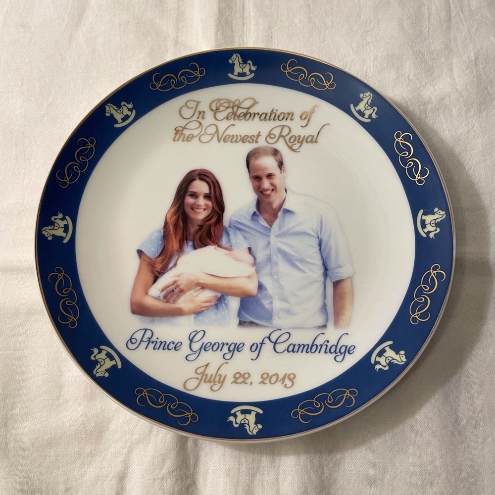 Royalty Plate Prince George’s Birth